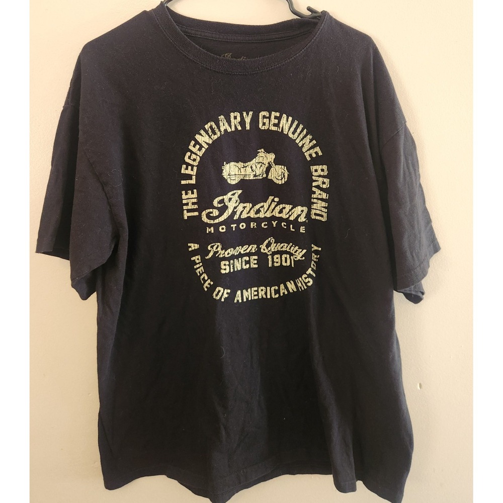 Indian‎ Motorcycle T-shirt Black Short Sleeve Murfreesboro Tennessee Xlarge